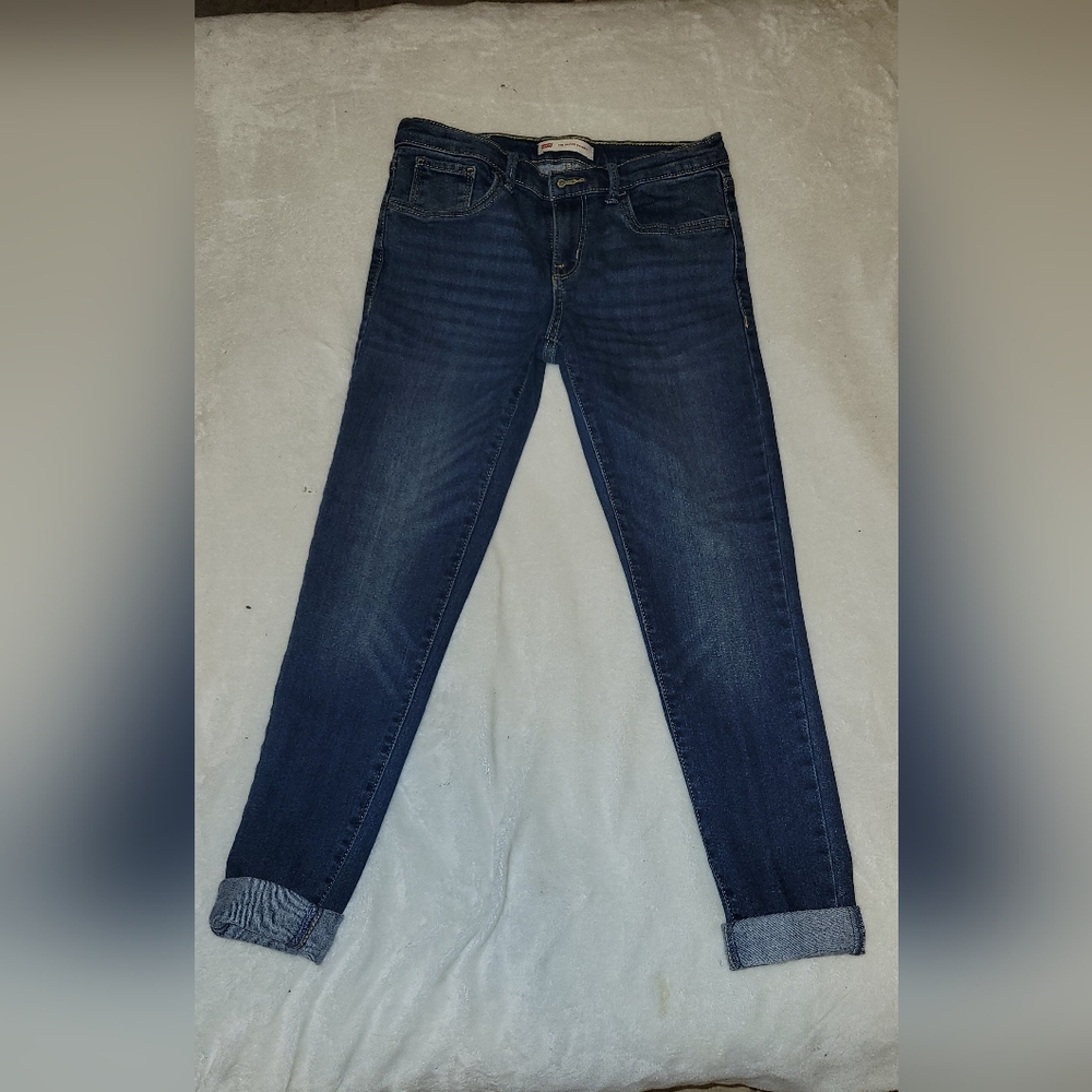 Girl's Super Skinny Jeans Size 12R Like New Elastic Adjustable Waist - Picture 2 of 7